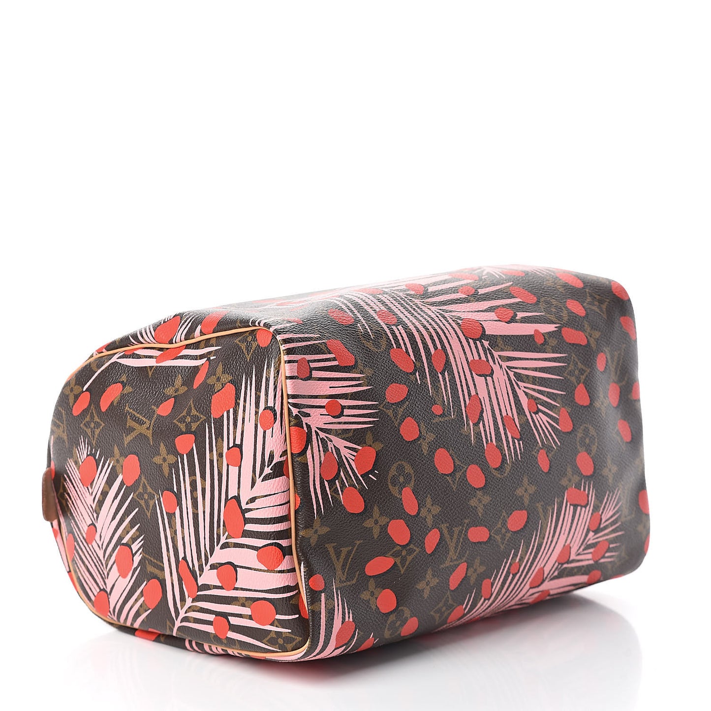 Monogram Jungle Dots Speedy 30 Sugar Pink Poppy