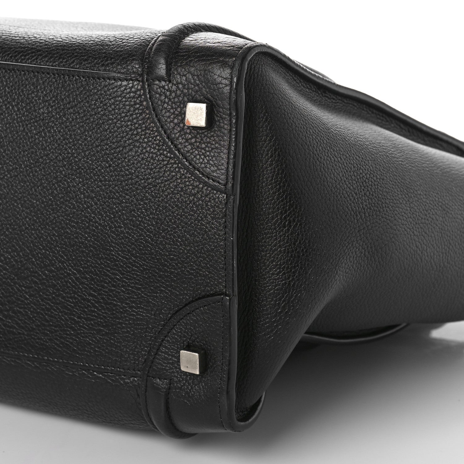 Celine Drummed Calfskin Mini Luggage Black 8 of 14