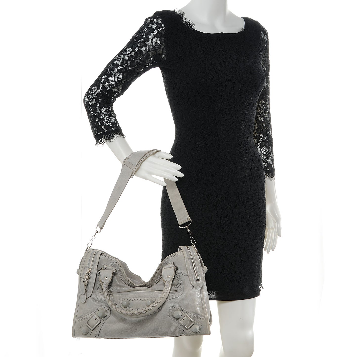 Agneau Giant Brogues Hardware City Argent