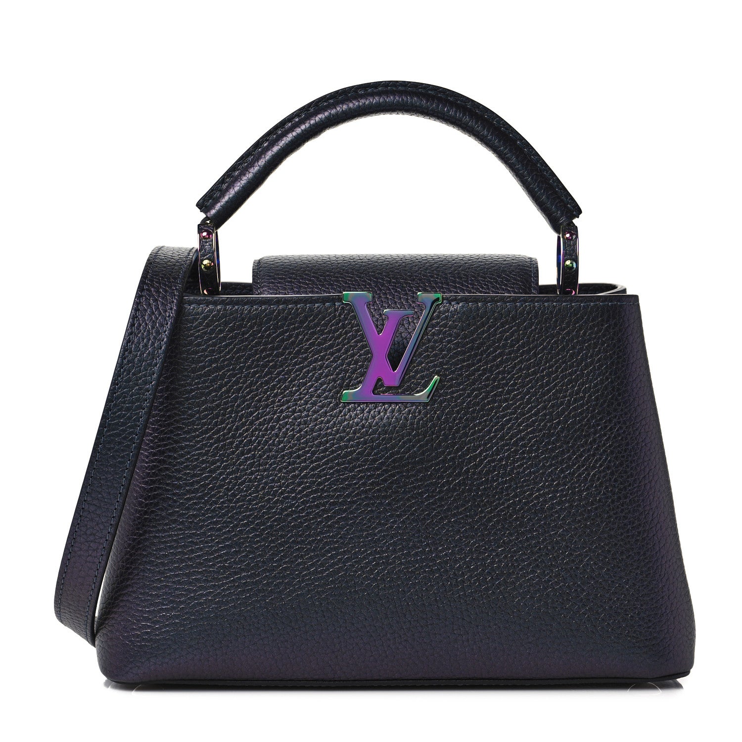 Louis Vuitton Taurillon Capucines BB Scarabeo Iridescent Black 1 of 8