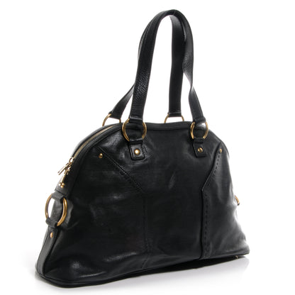 Saint Laurent Leather Large Muse Black 3 of 10