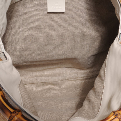 Gucci Straw Peggy Bamboo Handle Hobo 5 of 7