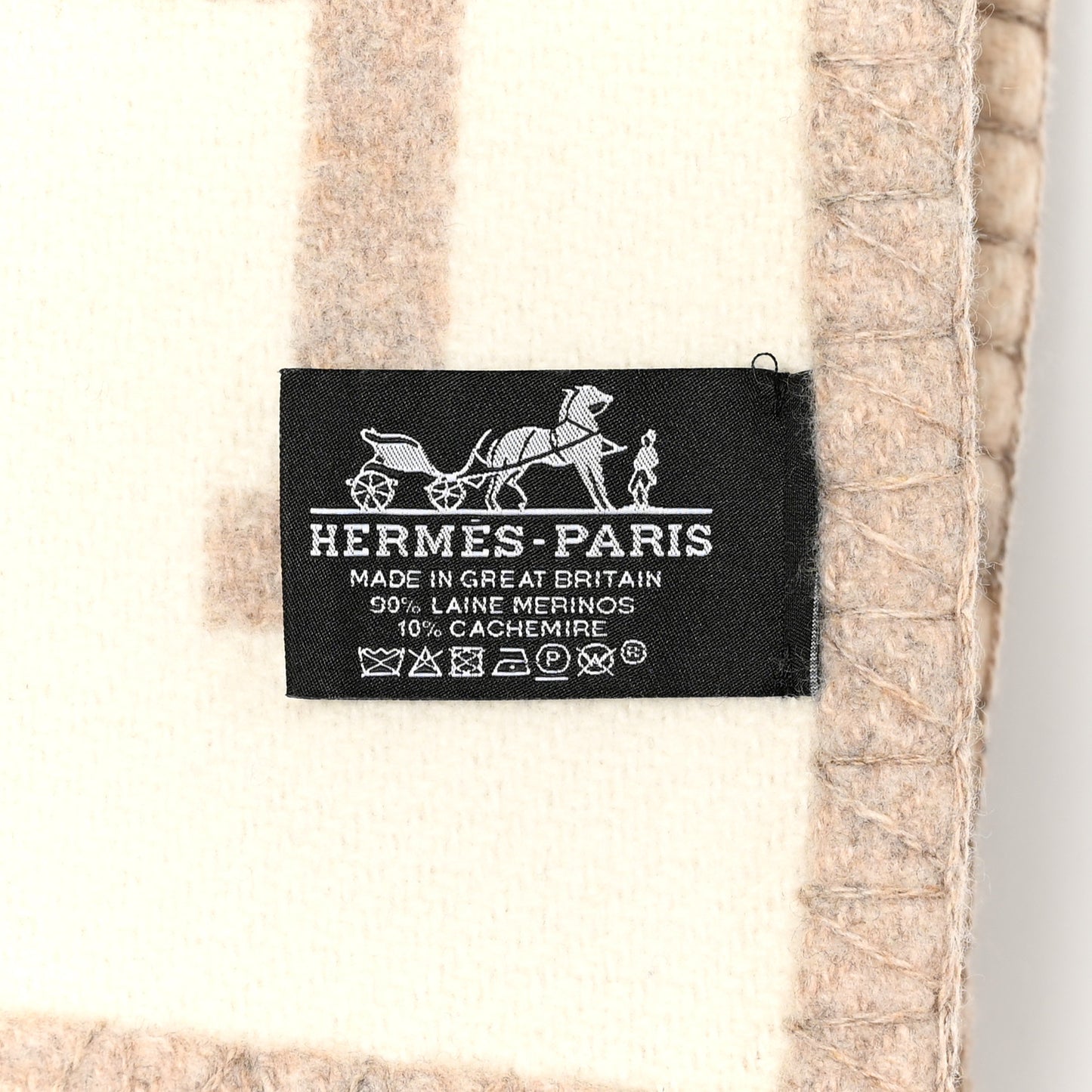 Wool Cashmere Avalon III Blanket Coco Camomille