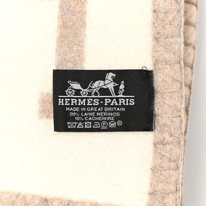 Hermes Wool Cashmere Avalon III Blanket Coco Camomille 3 of 4
