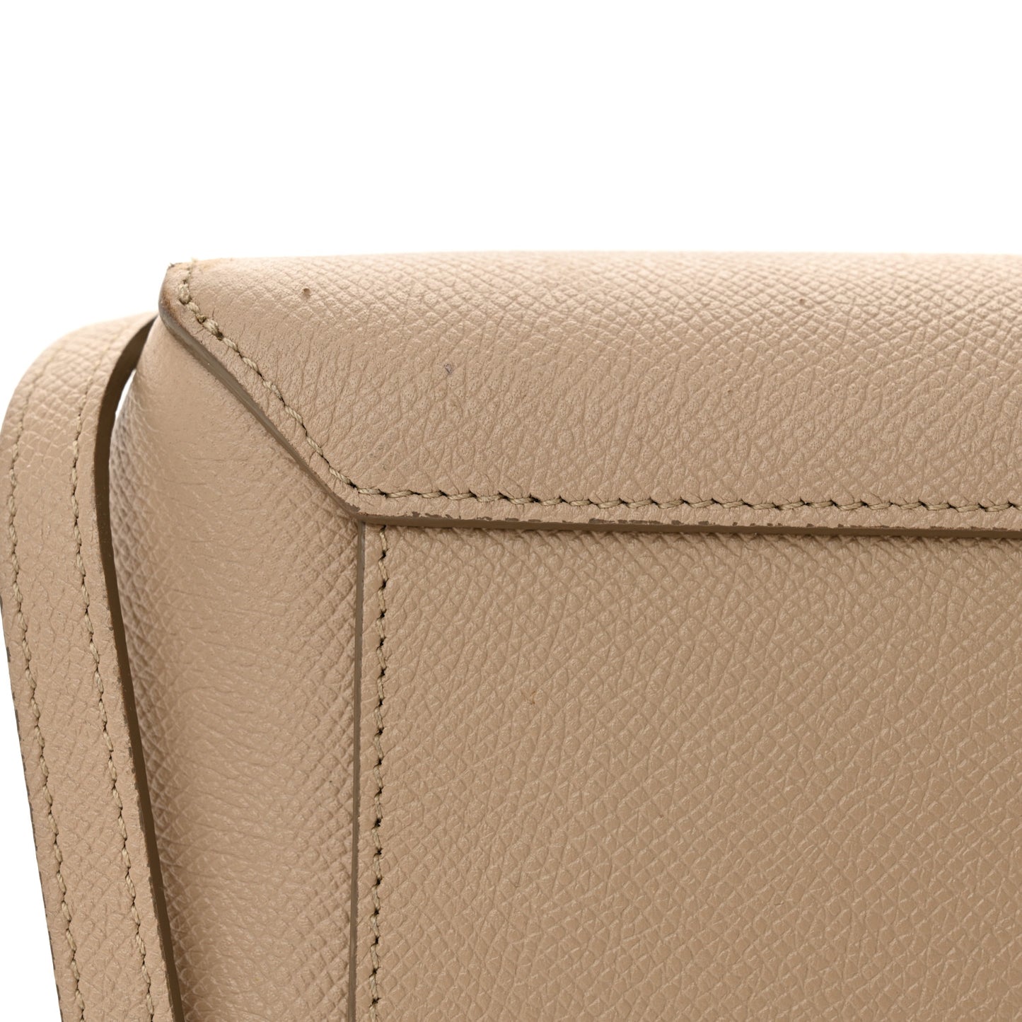Grained Calfskin Nano Belt Bag Light Taupe