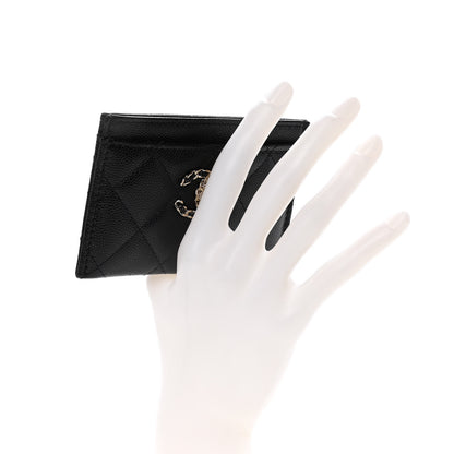 Chanel Caviar Quilted French New Wave Card Holder Black 2 of 14