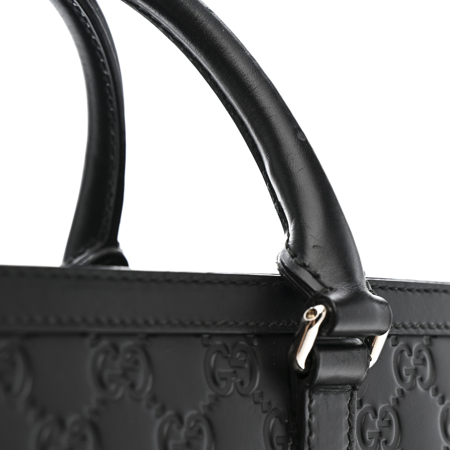 Gucci Guccissima Signature Briefcase Black 14 of 16