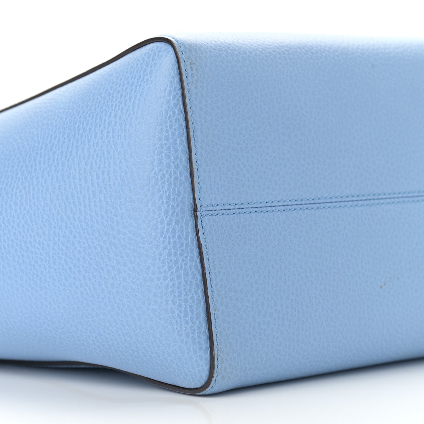 Dollar Calfskin Medium Swing Tote Mineral Blue