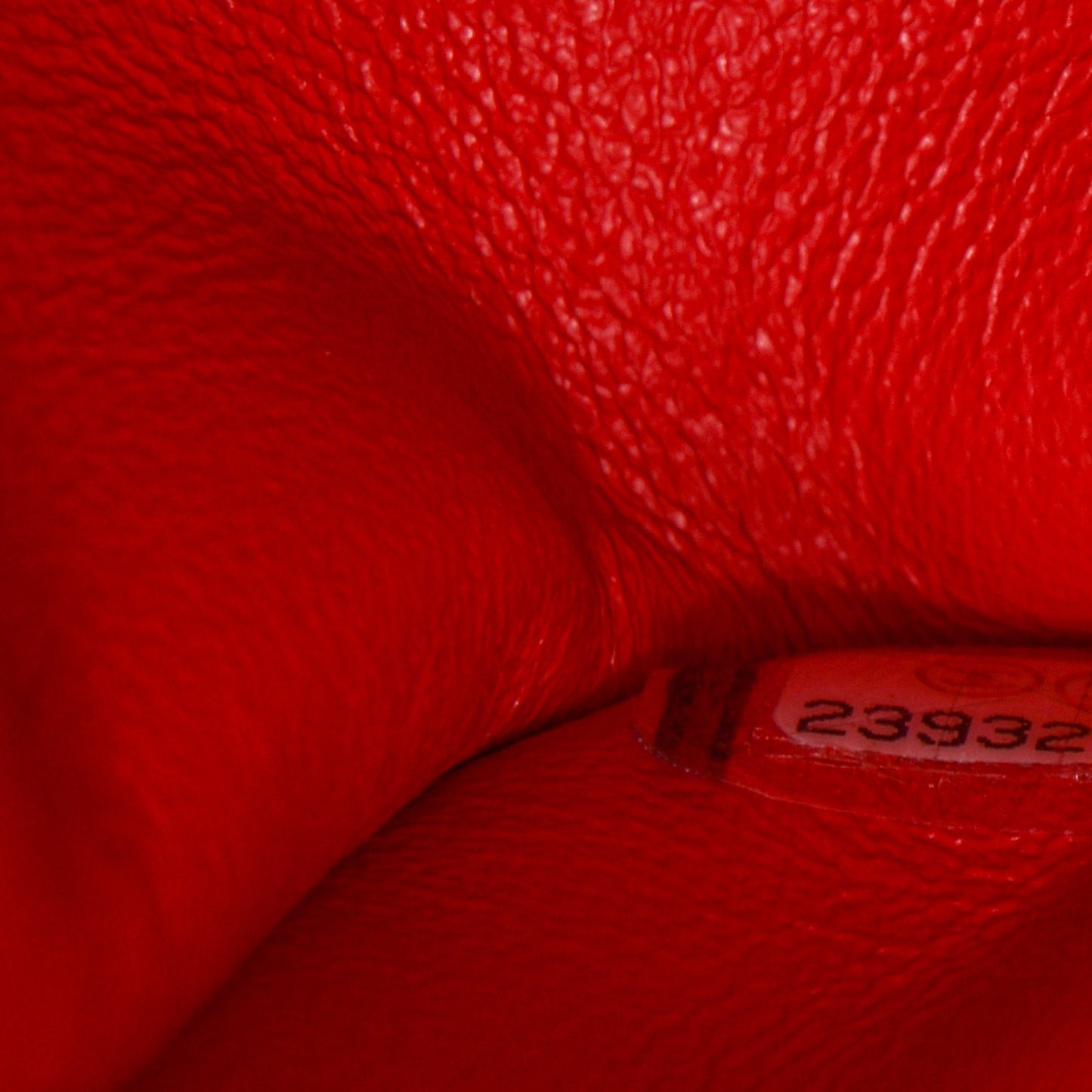 Lambskin Chevron Quilted Jumbo Double Flap Red