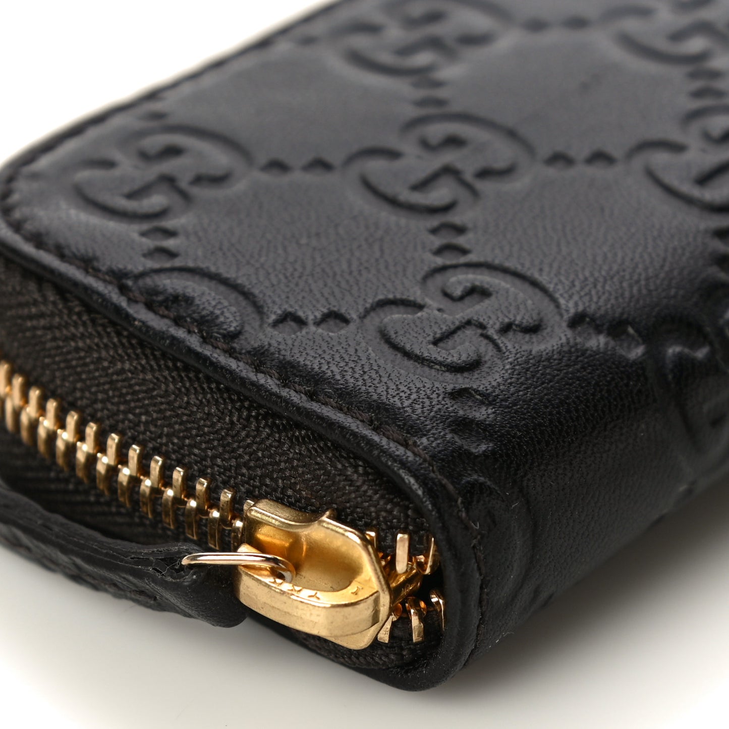 Guccissima Zip Around Card Case