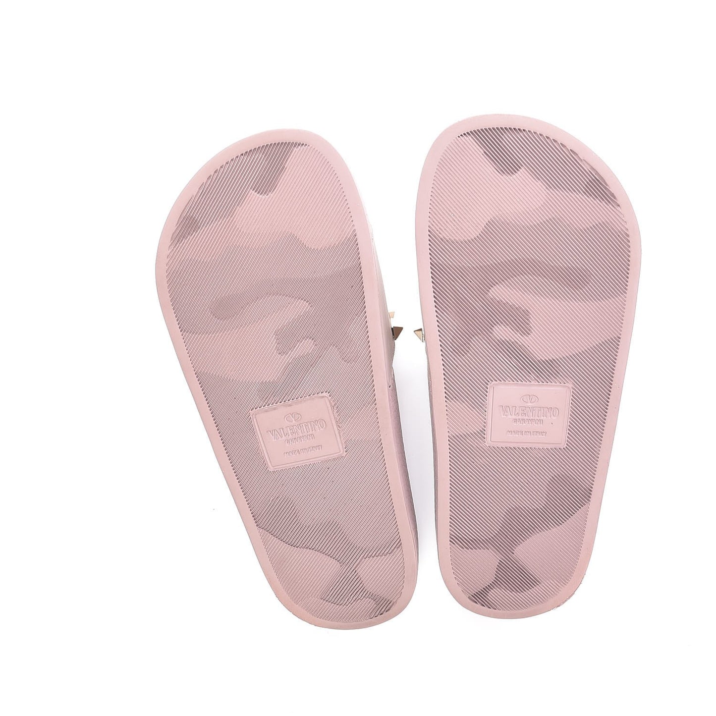 Rubber Rockstud Slide Sandals 35 Poudre