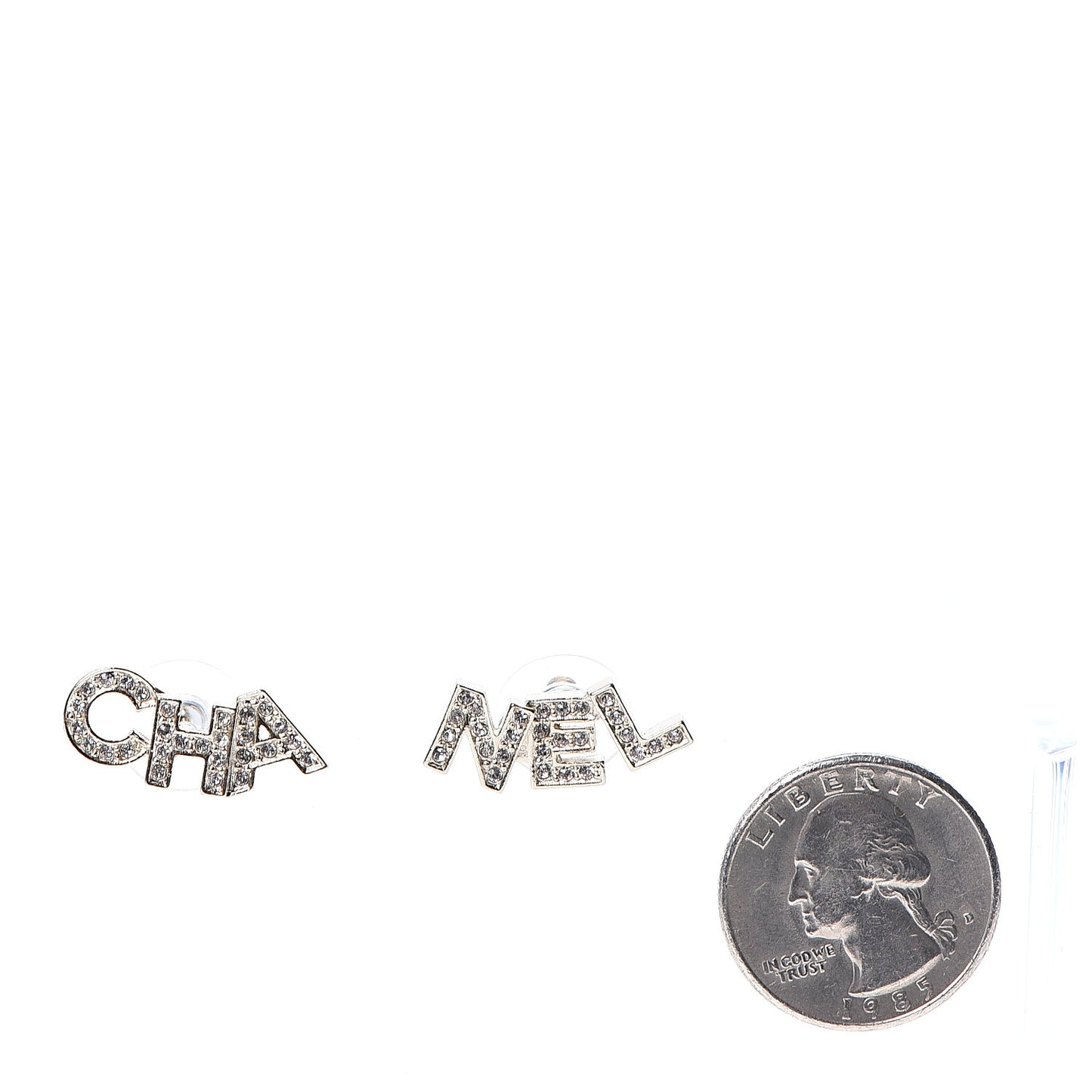 Crystal Pearl Signature Stud Earrings Gold