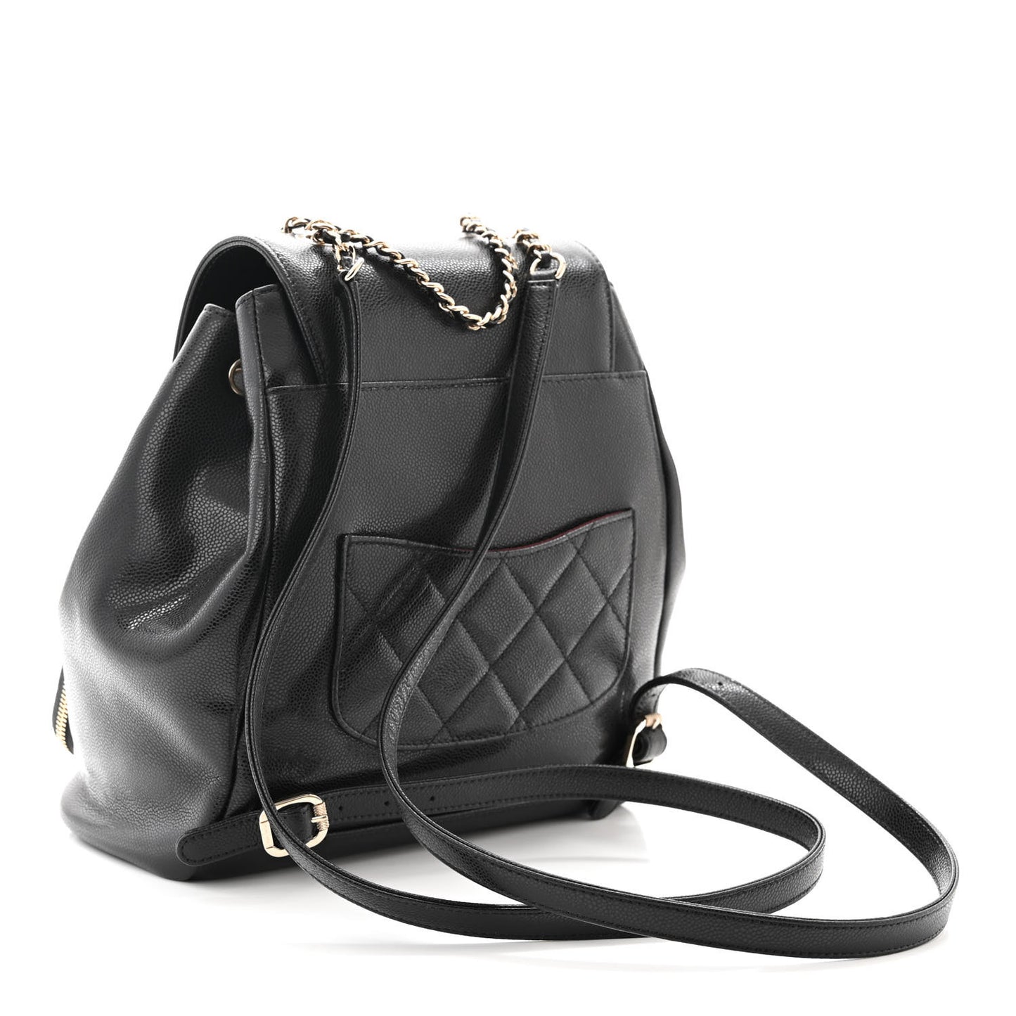 Caviar Quilted Business Affinity Backpack Black