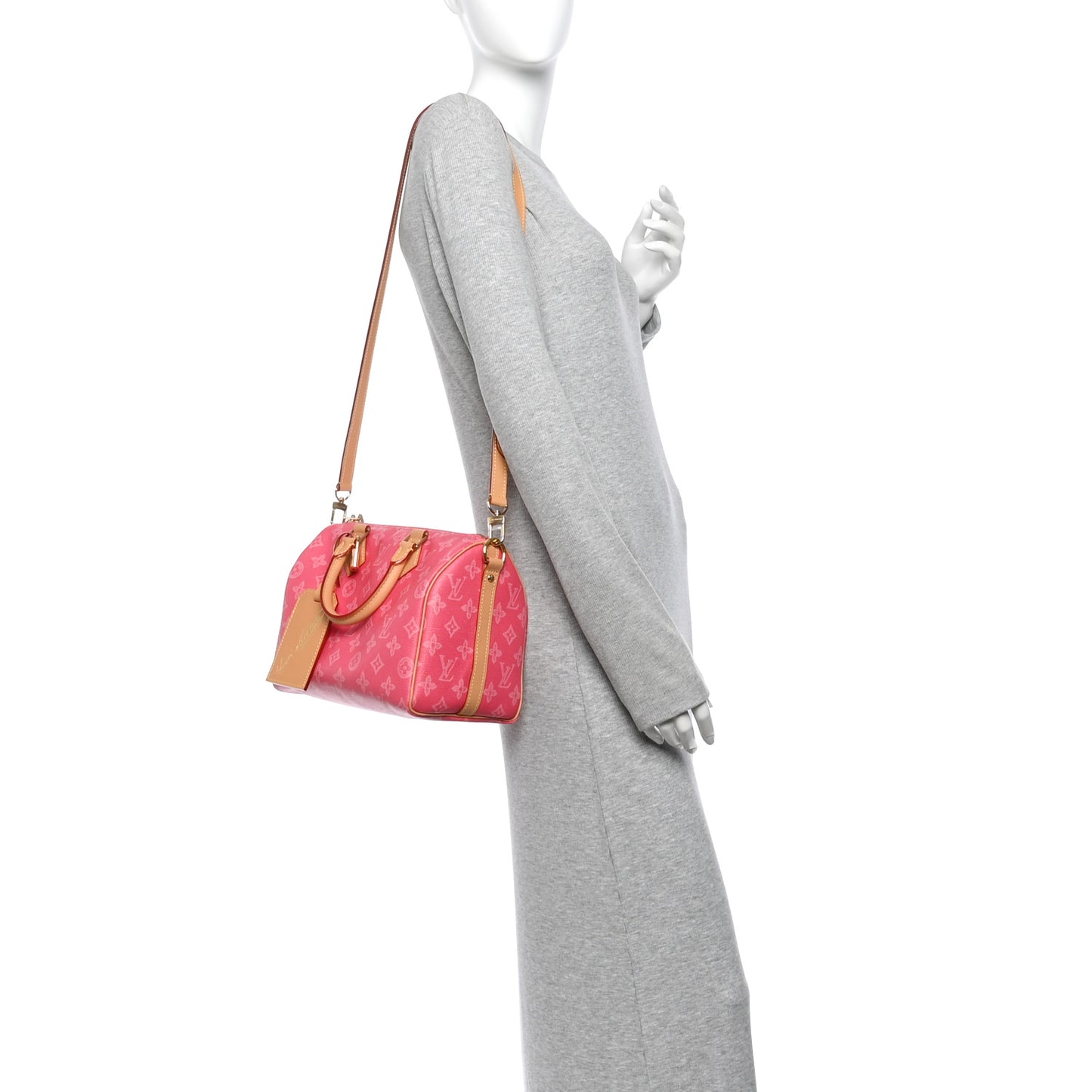 Monogram Origine Speedy Bandouliere 25 Rose Ruban