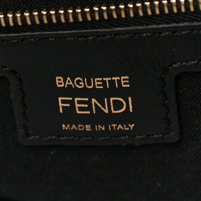 Fendi Nappa FF 1974 Embossed Large Baguette Black 5 of 8