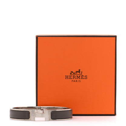 Hermes Matte Enamel Narrow Clic Clac HH Bracelet T4 Etain 5 of 5