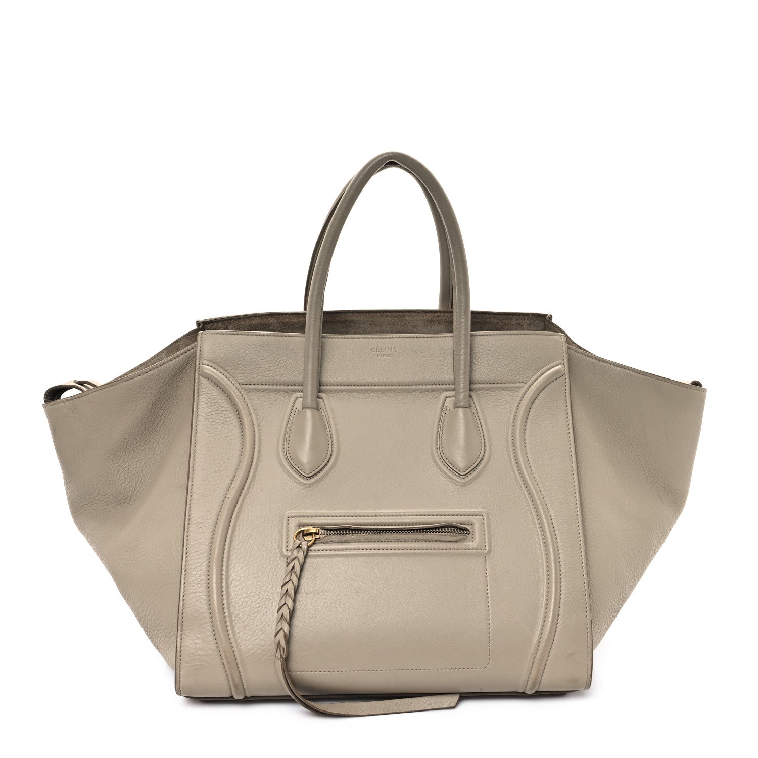 Celine Supple Calfskin Medium Phantom Luggage Beige 1 of 13