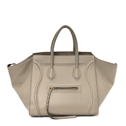Celine Supple Calfskin Medium Phantom Luggage Beige 1 of 13