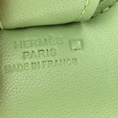 Hermes Milo Lambskin Matte Alligator Touch Grigri Rodeo Horse Bag Charm PM Vert Criquet Vert D'eau 3 of 5