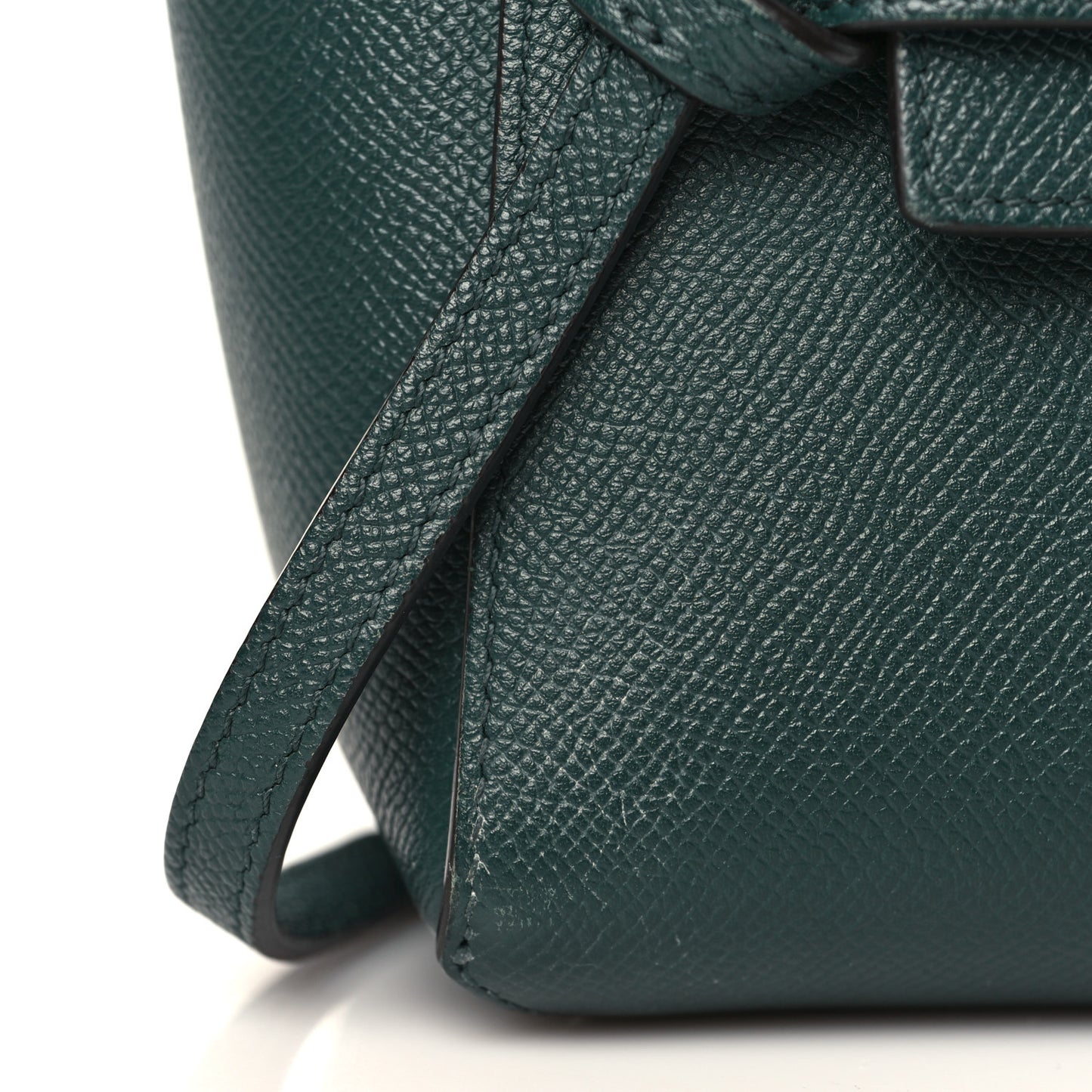 Grained Calfskin Pico Belt Bag Amazone