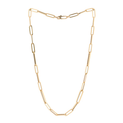 Roberto Coin 18K Yellow Gold Paper Clip Link Necklace 3 of 5