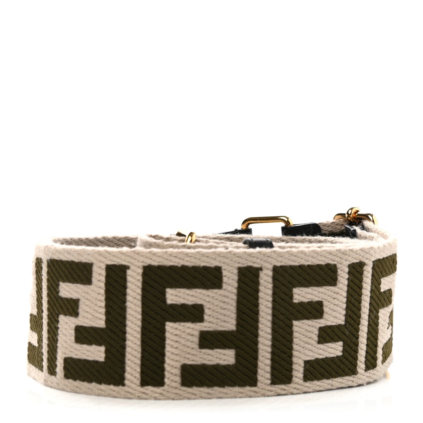 Ribbon Vitello Century FF 1974 Adjustable Strap You Nuvola Verde Black