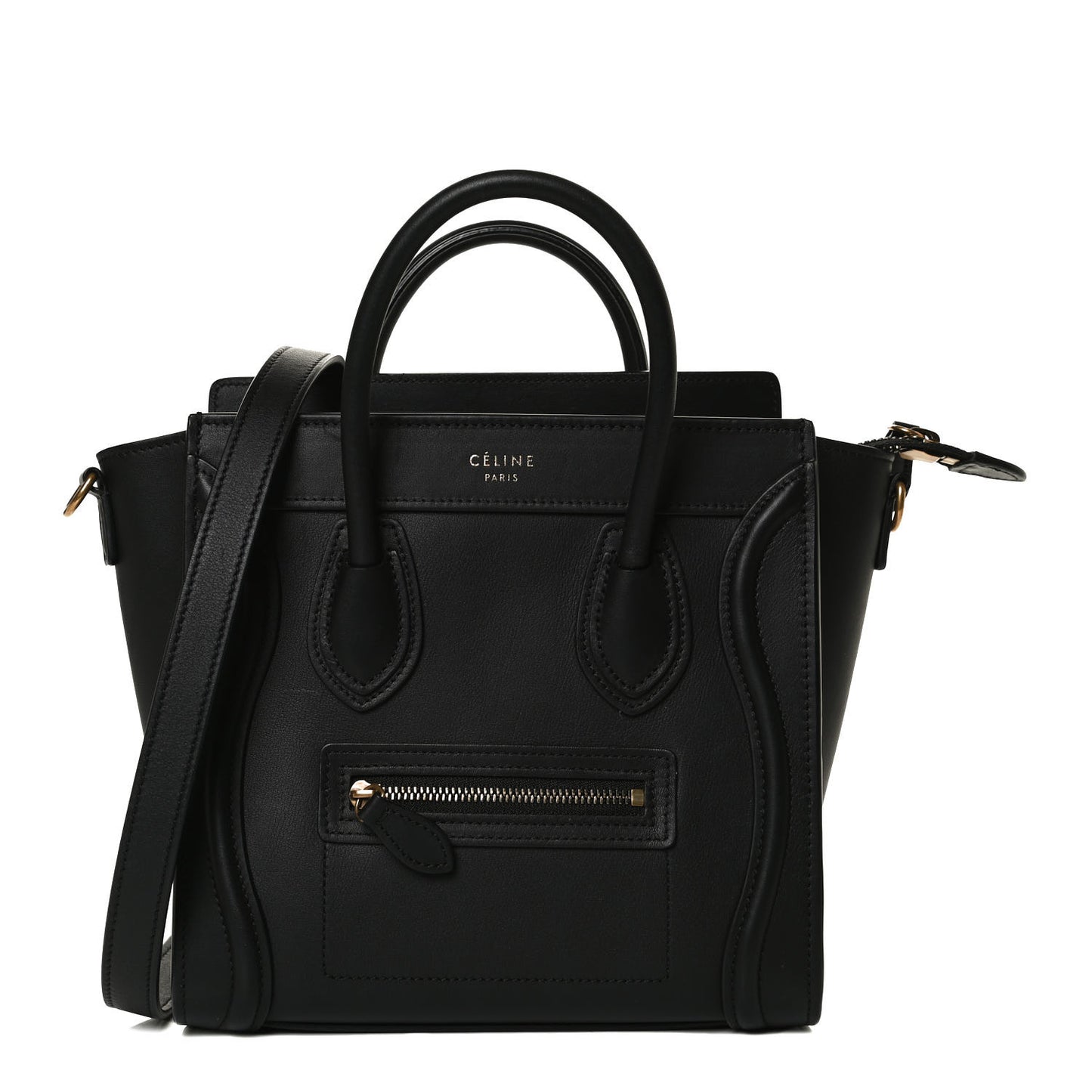 Smooth Calfskin Nano Luggage Black