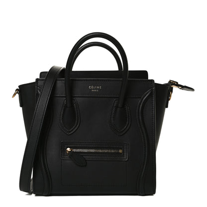 Celine Smooth Calfskin Nano Luggage Black 1 of 11