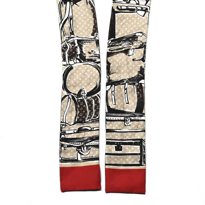 Louis Vuitton Silk Monogram Trunks Bandeau Brown 2 of 4