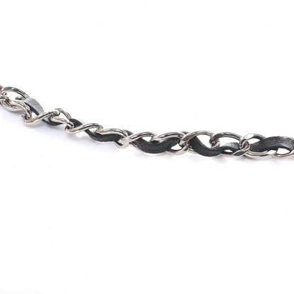 Chanel Leather Silver Chain Link Belt Black 4 of 6