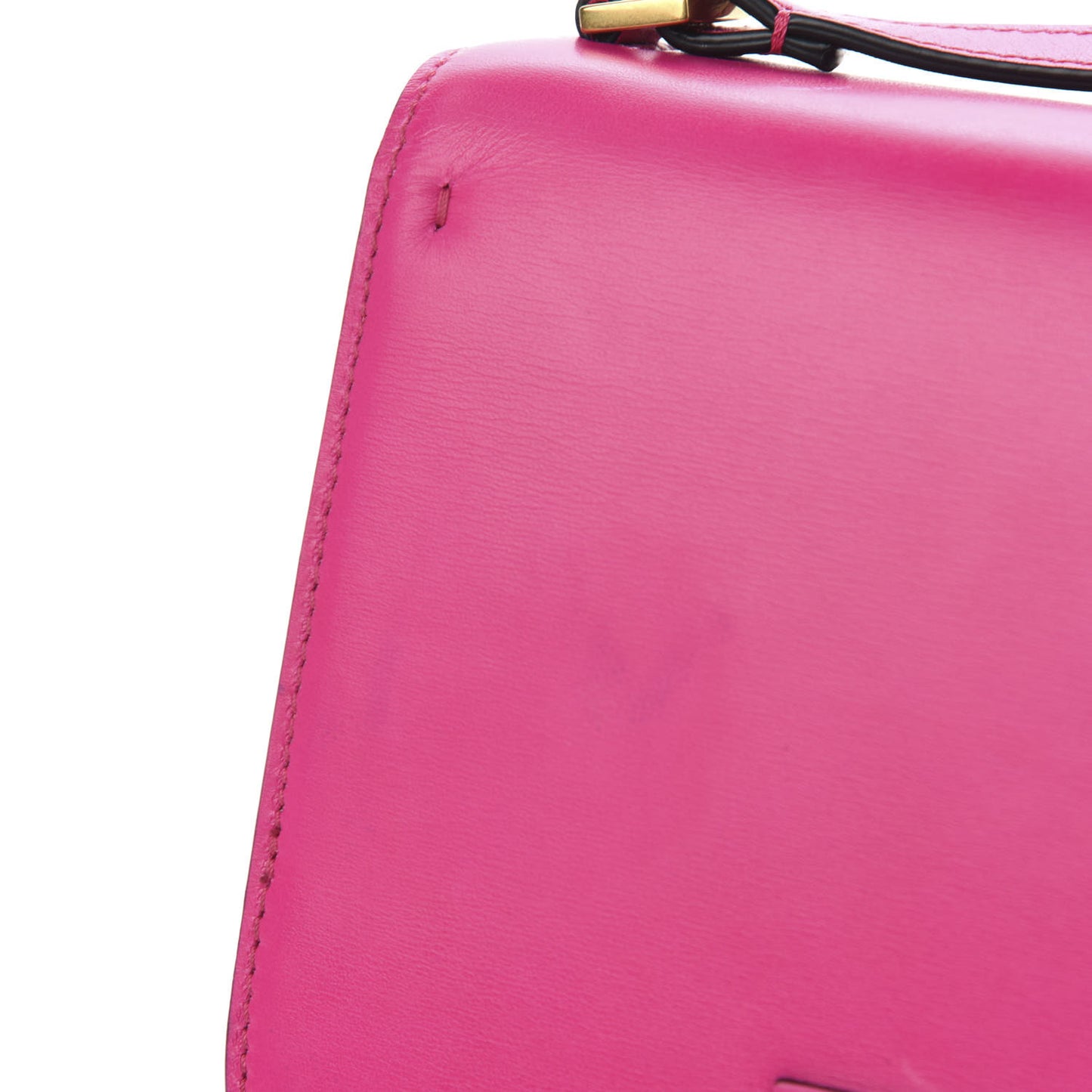 Smooth Calfskin Small VSling Shoulder Bag Fuchsia