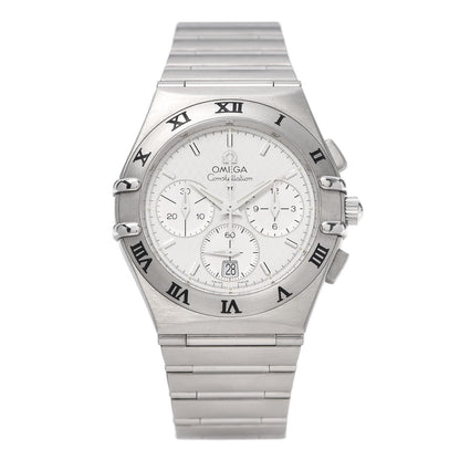 Omega Stainless Steel 38mm Constellation Chronograph Automatic Watch White 1542.30.00 1 of 7
