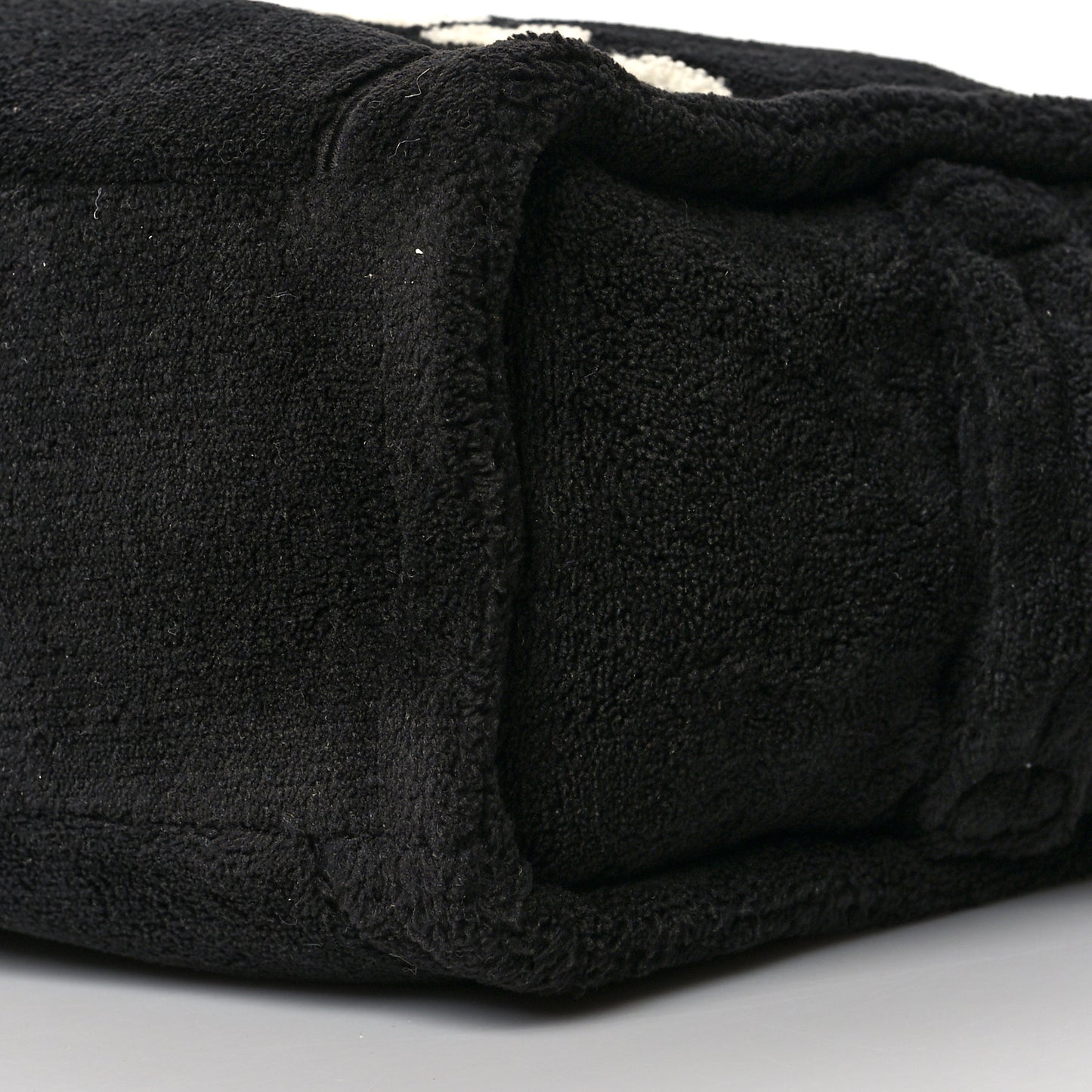 Polyester Mini Terry Tote Bag Black Nickel