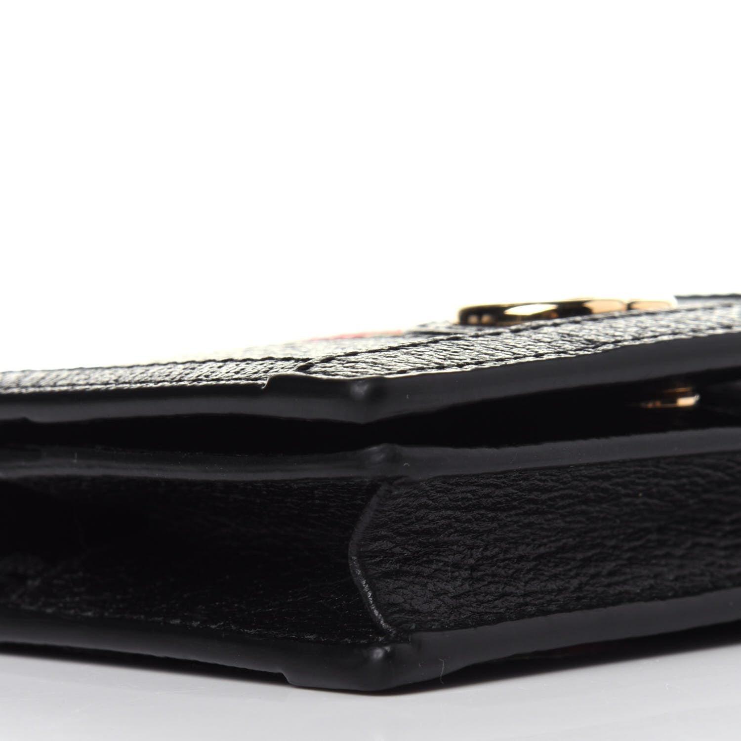 Gucci Calfskin Web Ophidia Card Case Black 8 of 11