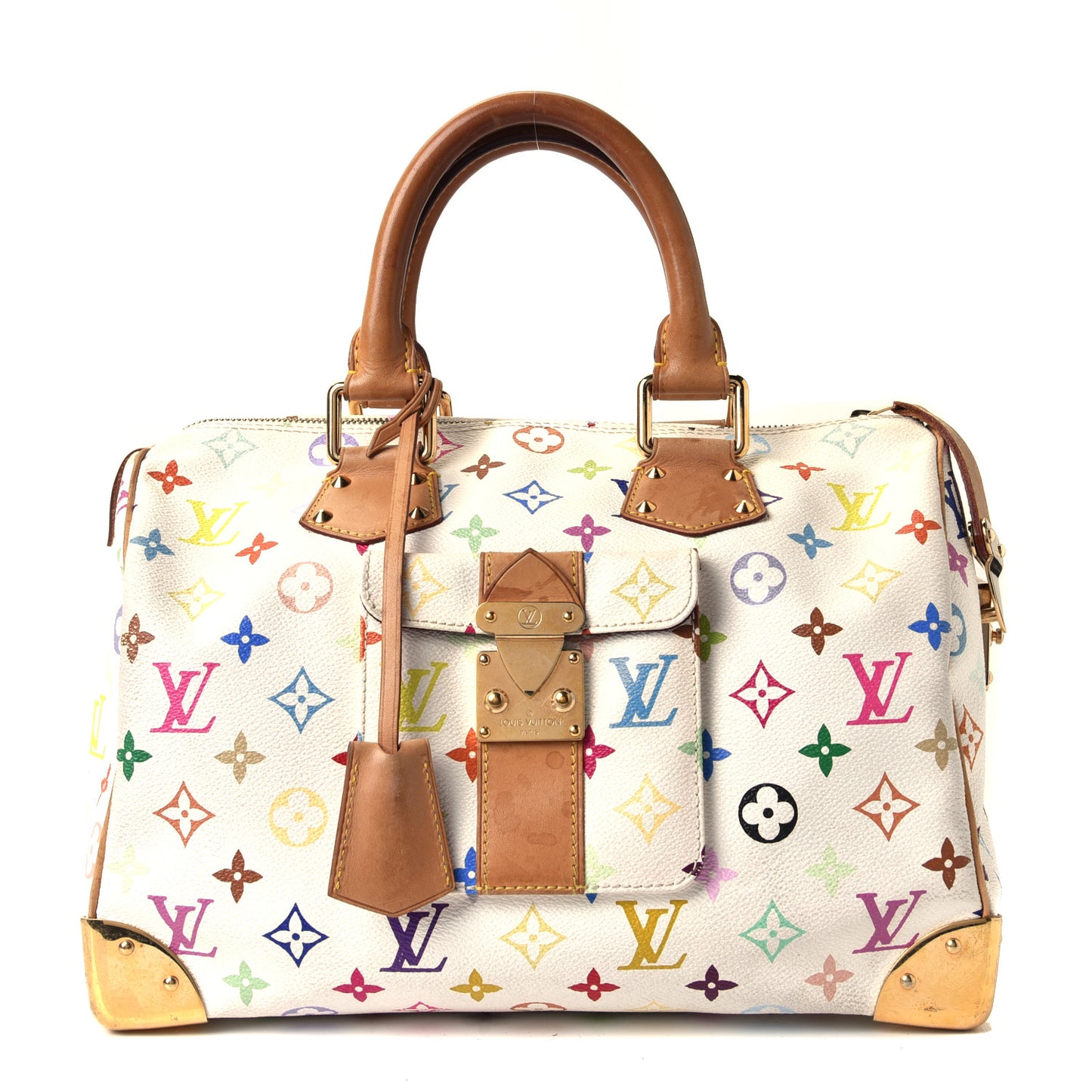 Monogram Multicolor Speedy 30 White
