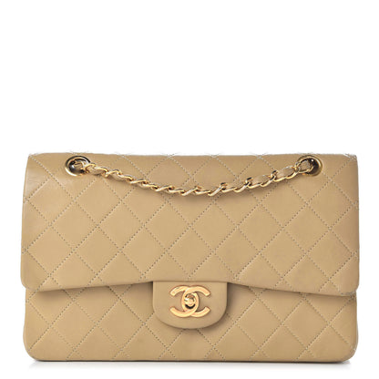 Chanel Lambskin Quilted Medium Double Flap Beige 1 of 11