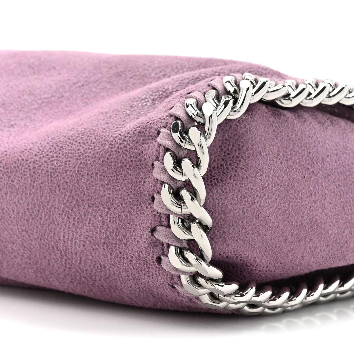 Shaggy Deer Mini Falabella Fold Over Tote Amethyste