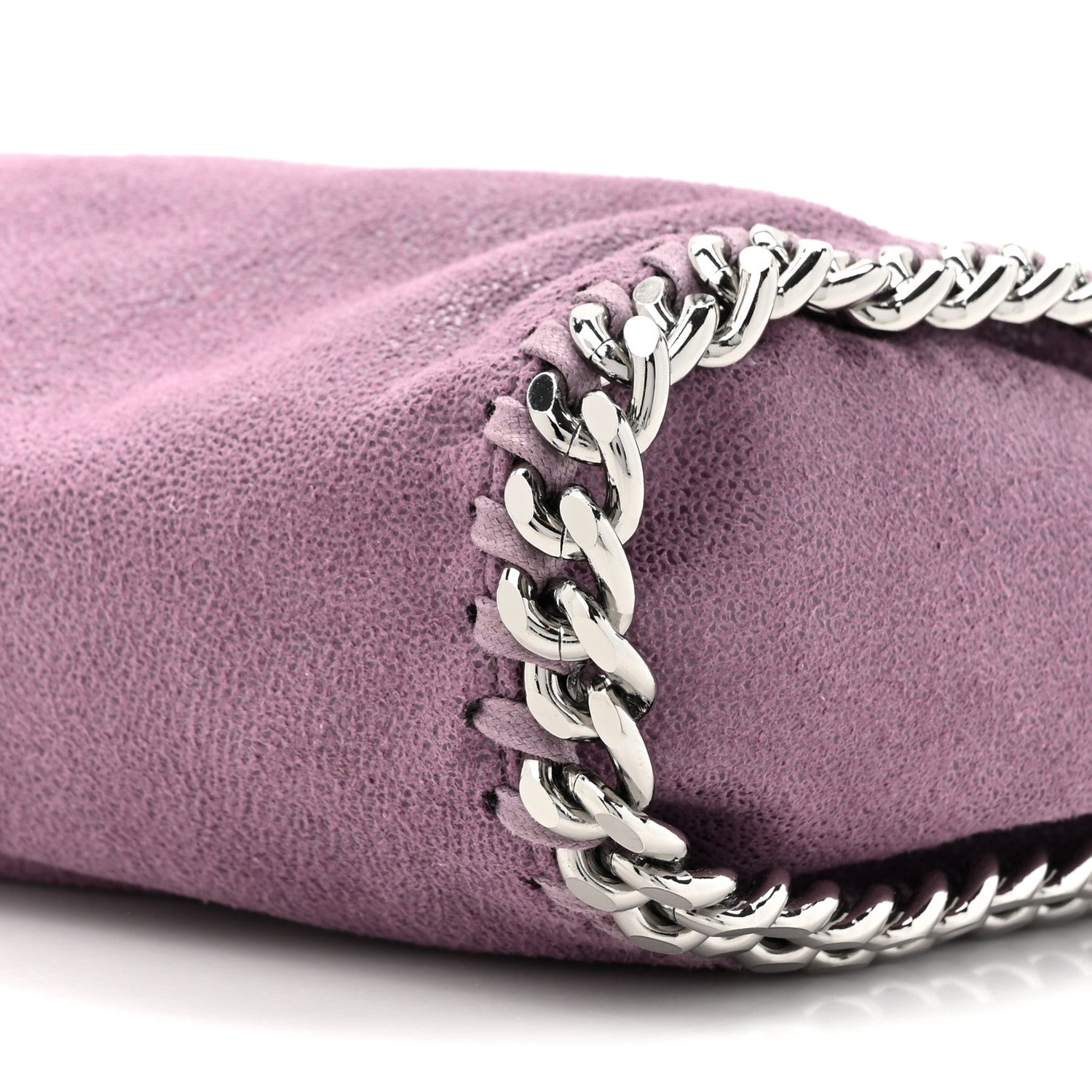 Stella McCartney Shaggy Deer Mini Falabella Fold Over Tote Amethyste 8 of 9