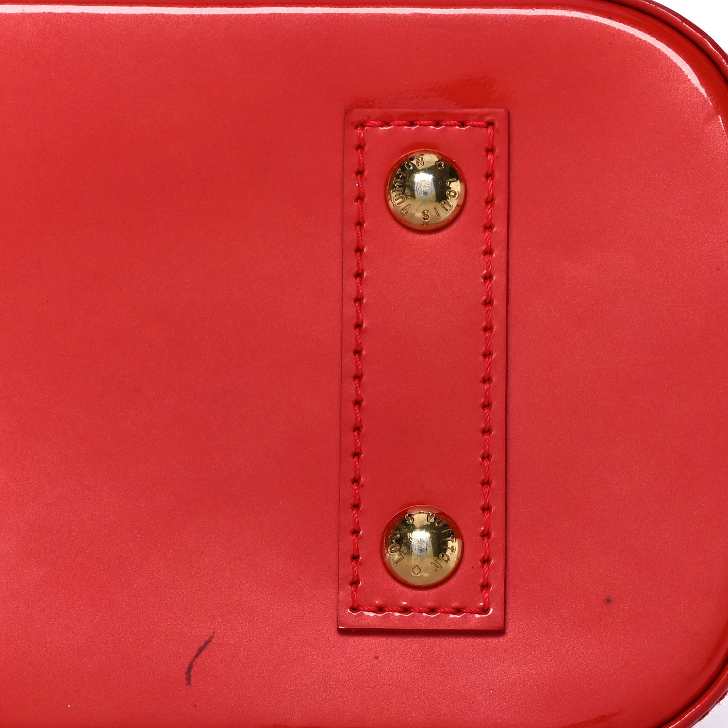 Louis Vuitton Vernis Alma BB Cherry 9 of 15