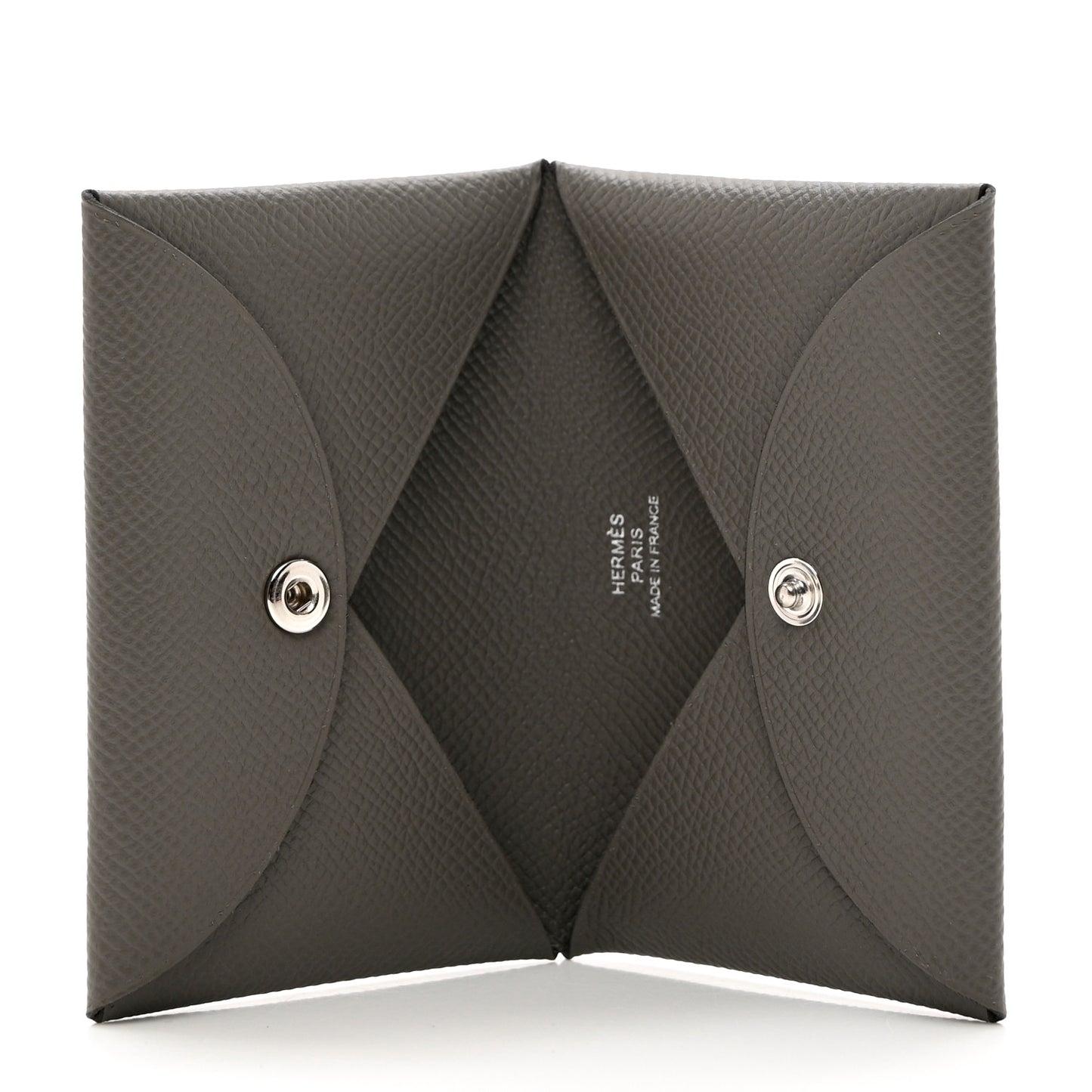 Epsom Calvi Card Case Gris Meyer