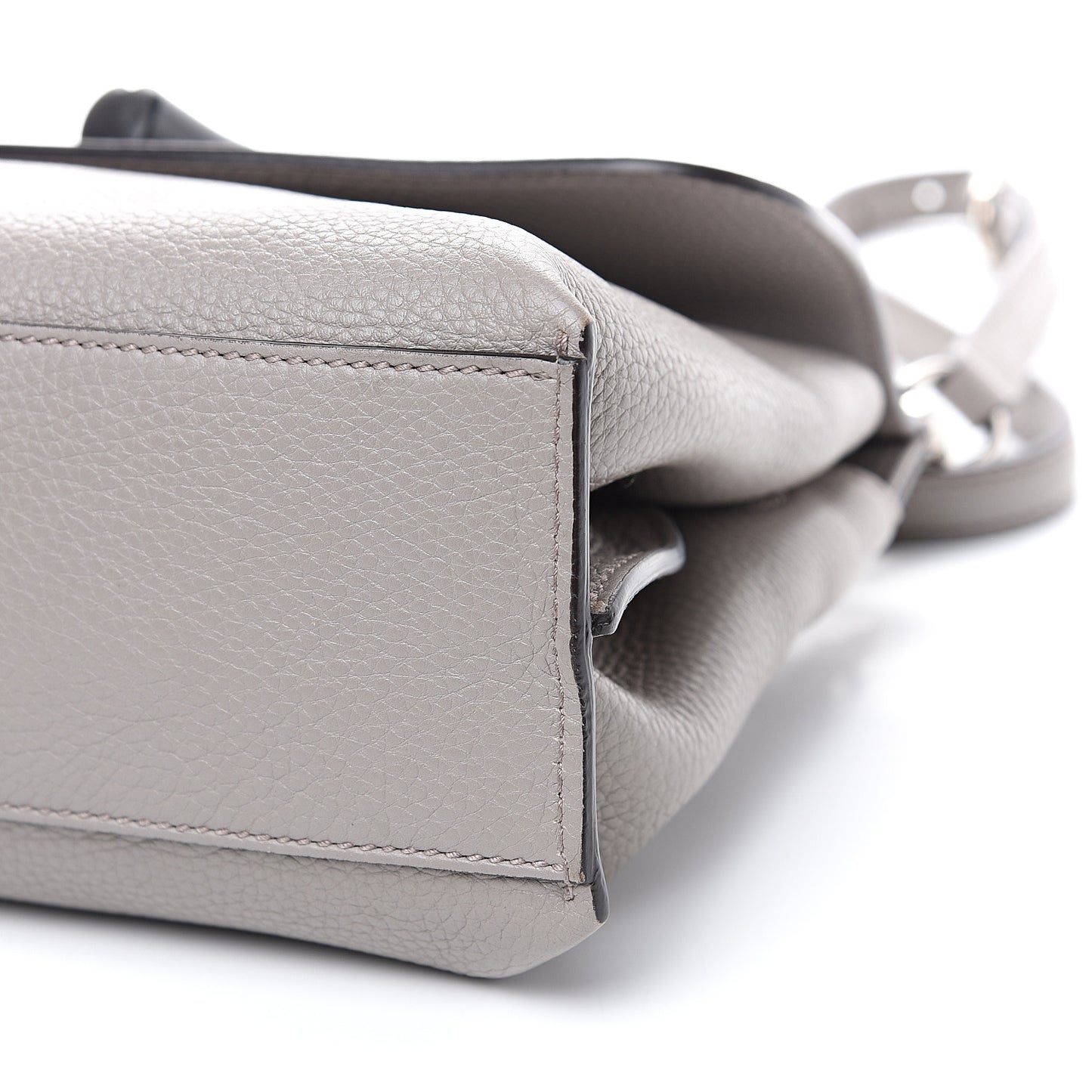 Cellarius Calfskin Small Bamboo Daily Top Handle Bag Storm Grey
