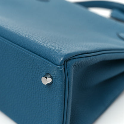 Hermes Togo Kelly Retourne 28 Bleu De Galice 12 of 13