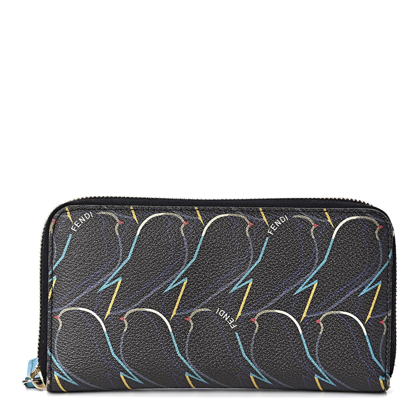 Vitello Elite QuTweet Zip Around Wallet Dark Grey