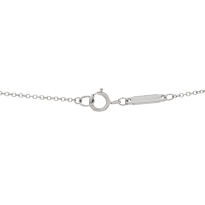 Tiffany 18K White Gold Diamond Tiffany T Baguette Pendant Necklace 3 of 4