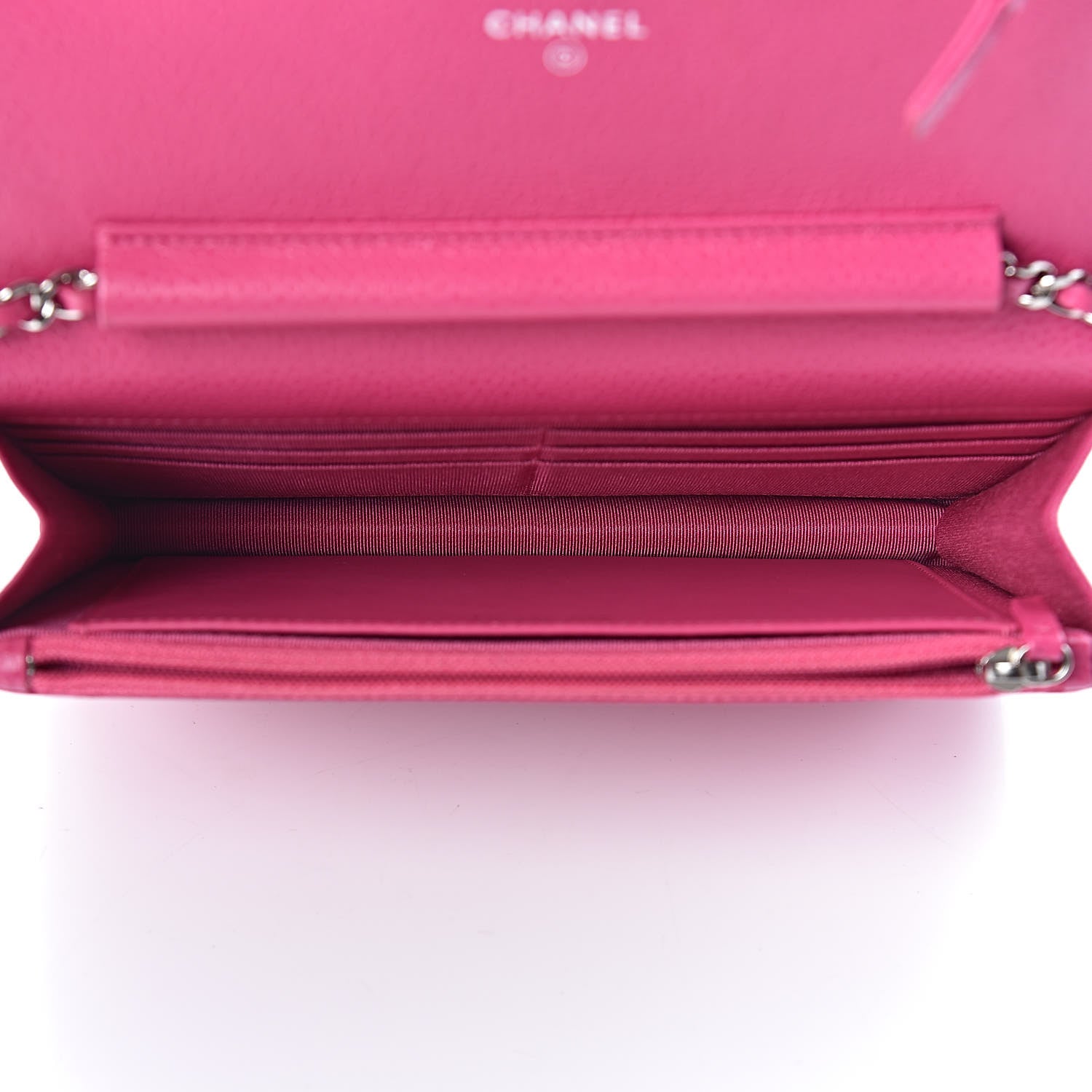 Chanel Caviar Quilted Wallet on Chain WOC Pink 5 of 12