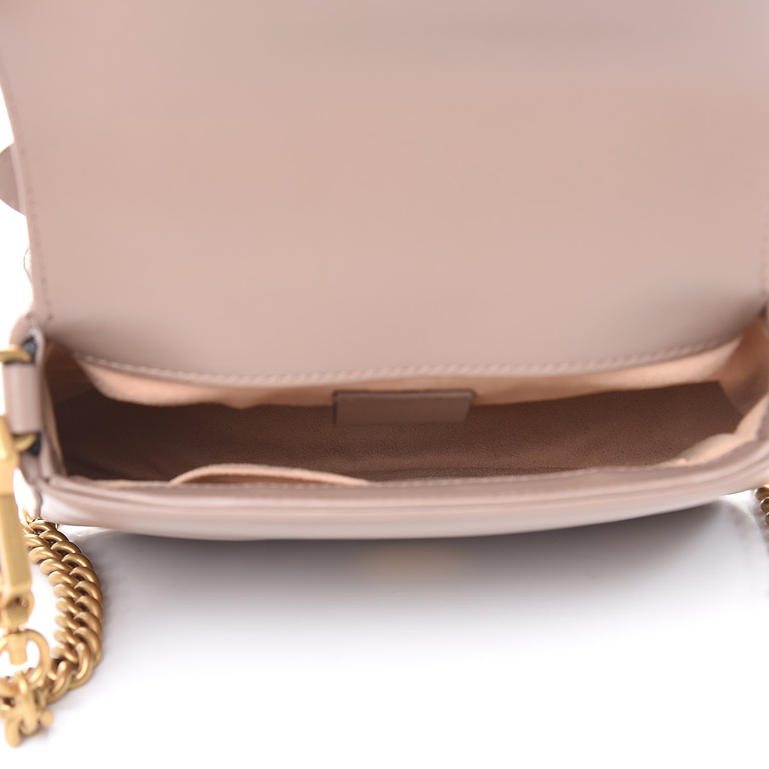 Gucci Calfskin Matelasse Mini GG Marmont Top Handle Shoulder Bag Porcelain Rose 5 of 9