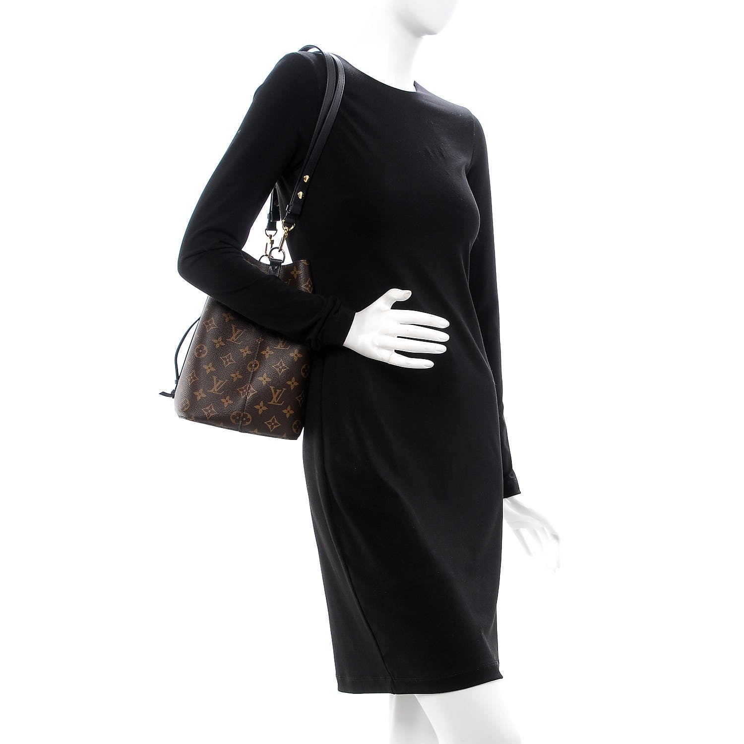 Louis Vuitton Monogram Neonoe MM Black 2 of 9