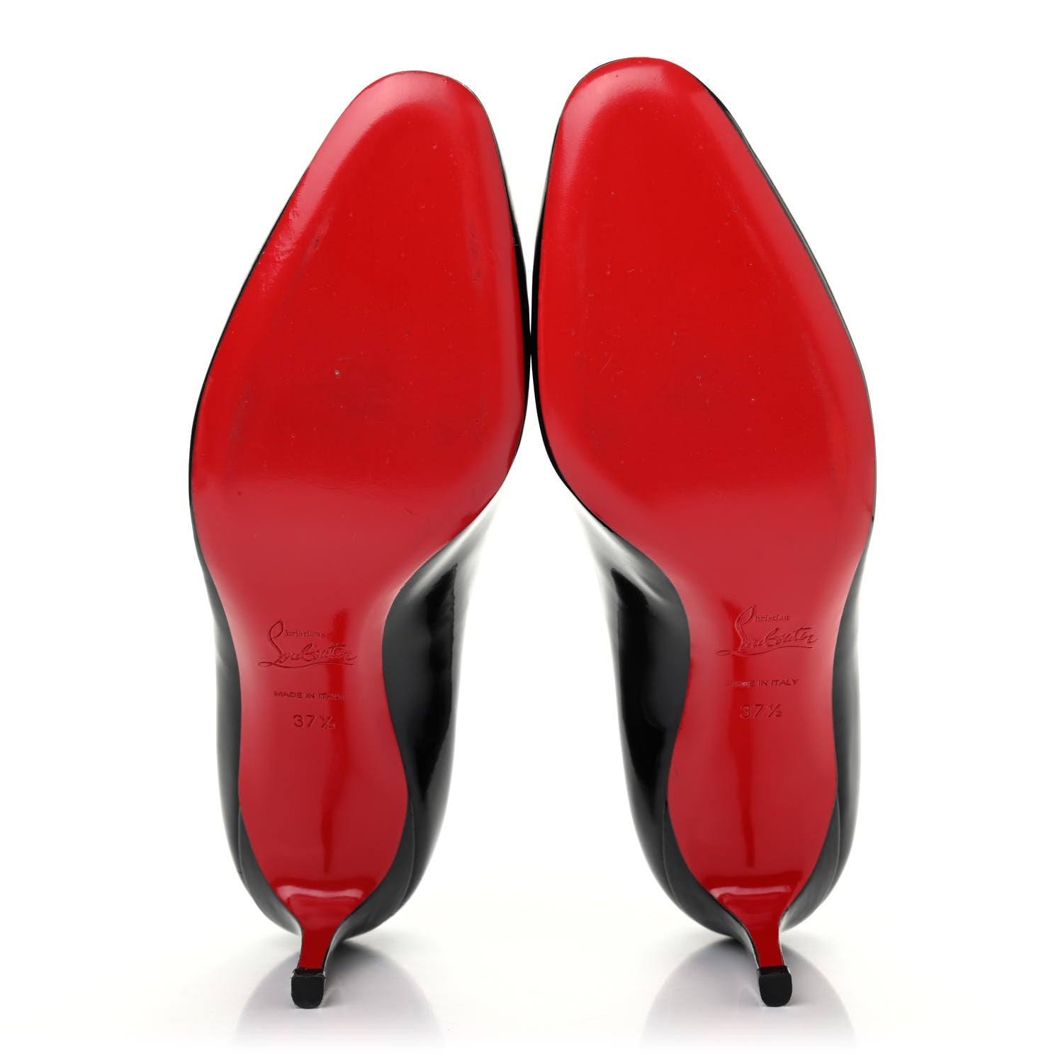 Christian Louboutin Patent Calfskin Basico 70 Pumps 37.5 Black 4 of 4