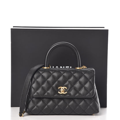 Chanel Caviar Quilted Mini Coco Handle Flap Black 10 of 10