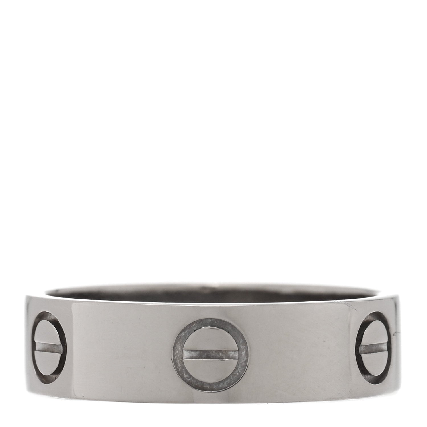 Cartier 18K White Gold 5.5mm LOVE Ring 57 8 1 of 5